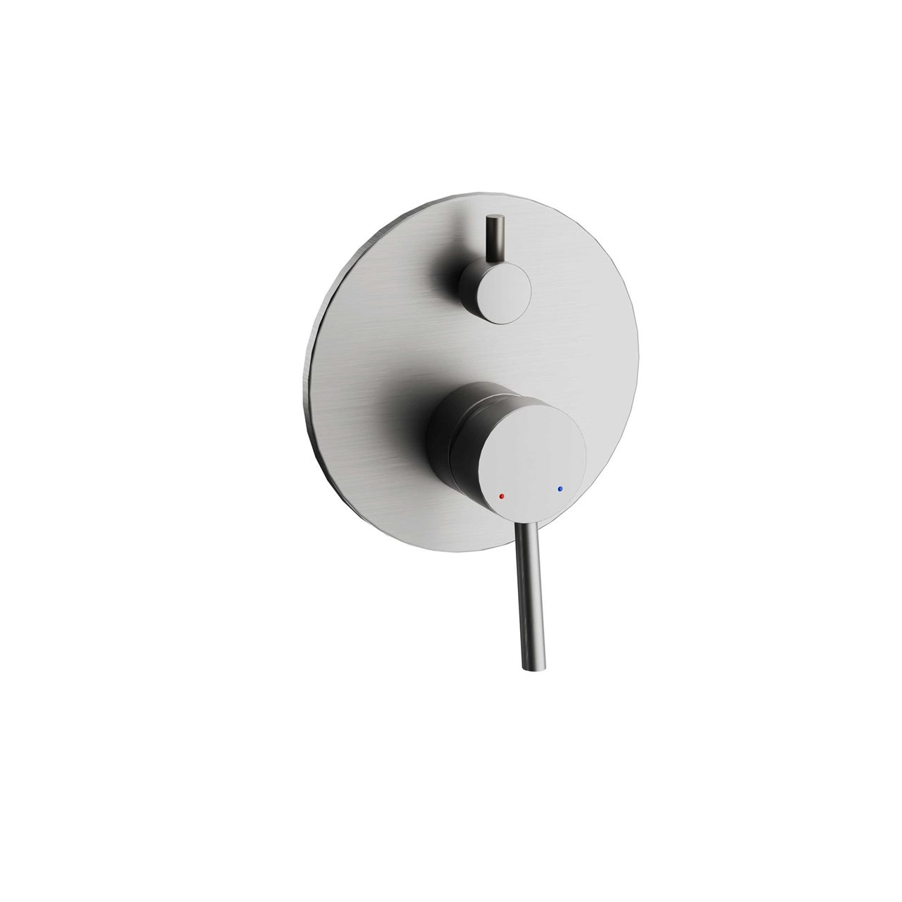 Brushed Nickel Shower Mixer with Diverter