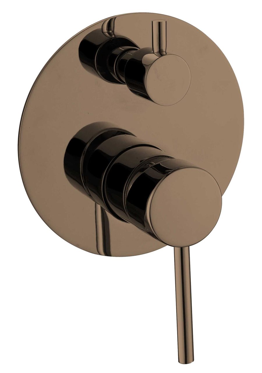 Brushed Rose Gold Shower Mixer with Diverter