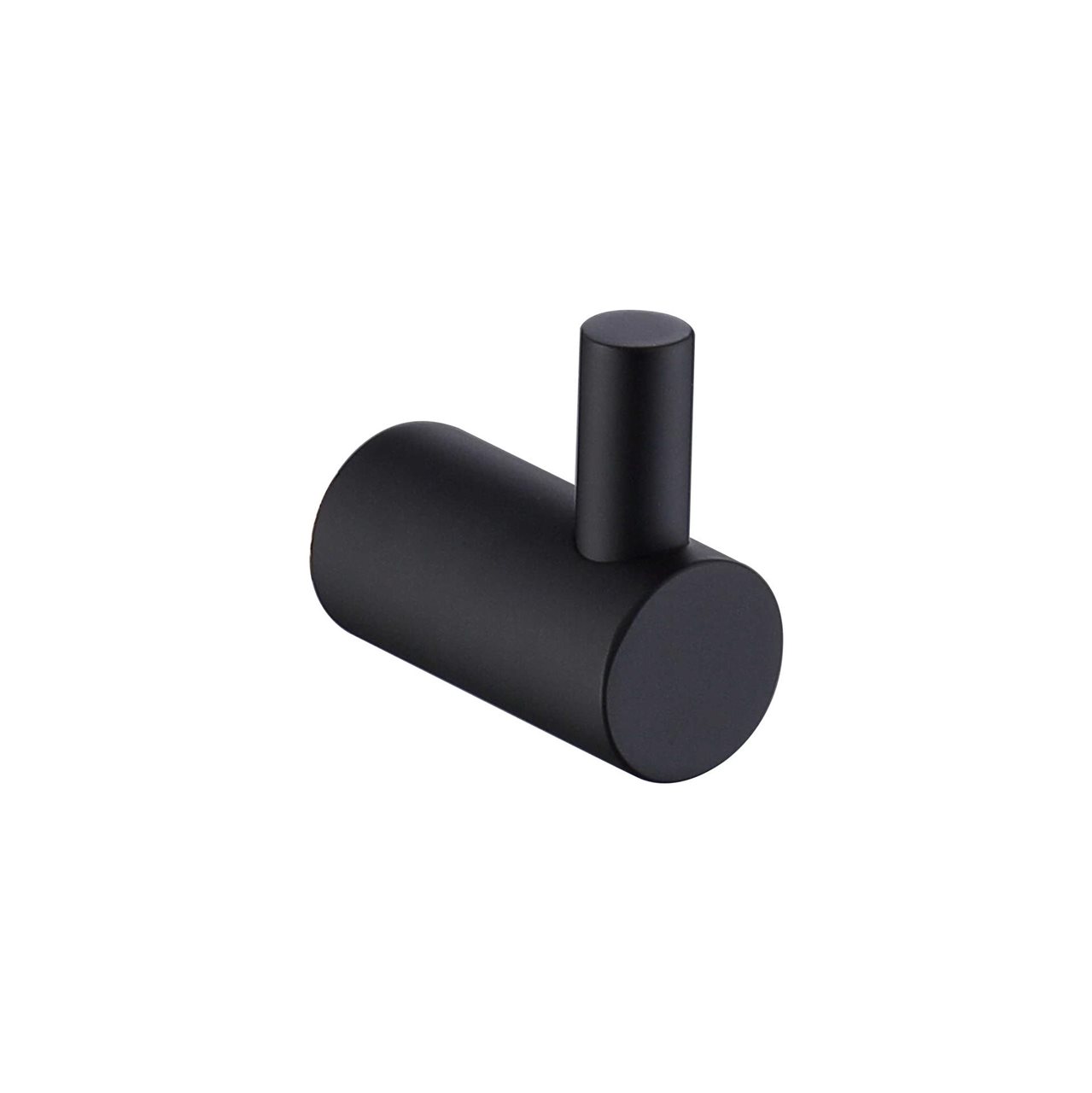 Matte Black Robe Hook Brass Construction