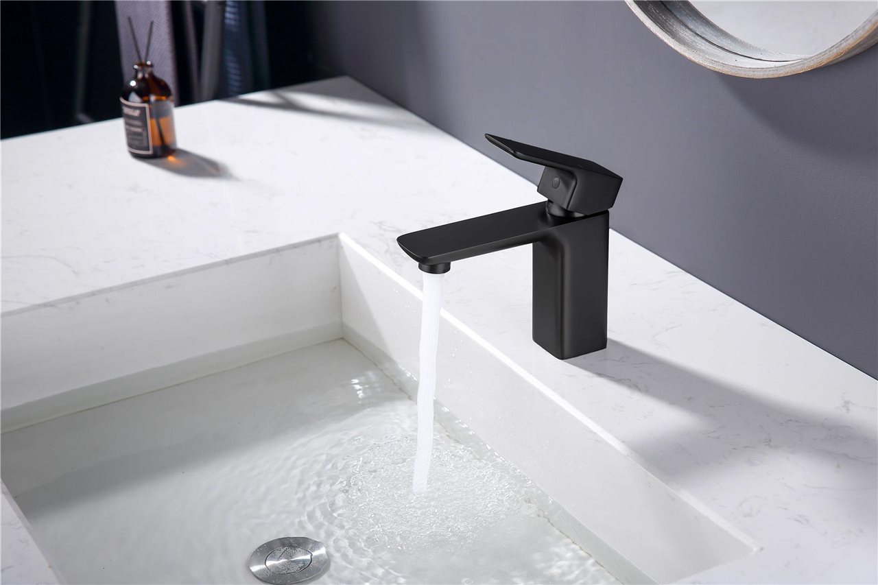 Matte Black Basin Mixer Tap Thumbnail