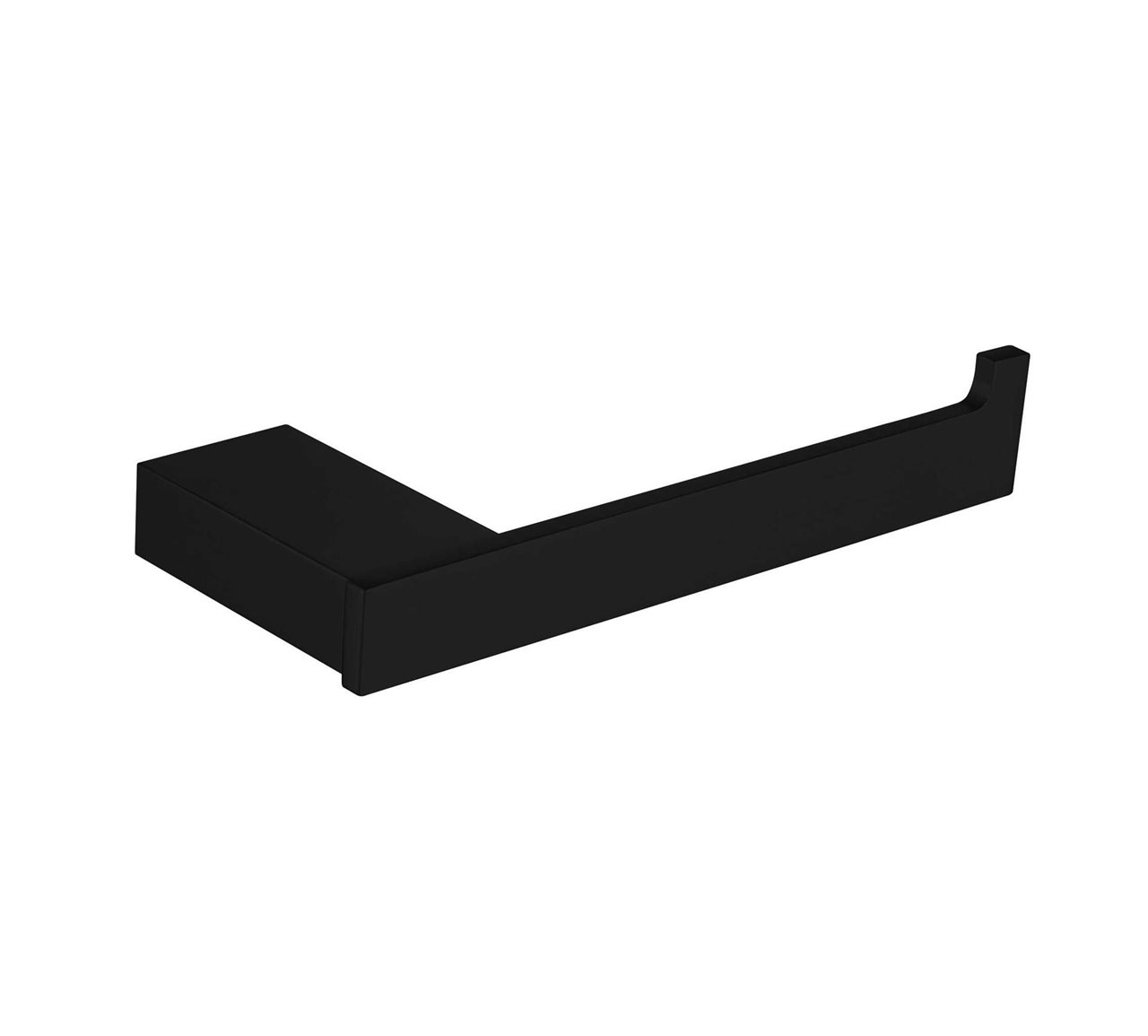 Matte Black Toilet Roll Holder Brass Construction