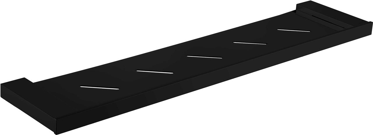 Matte Black Shelf 566mm x 210mm Brass Construction