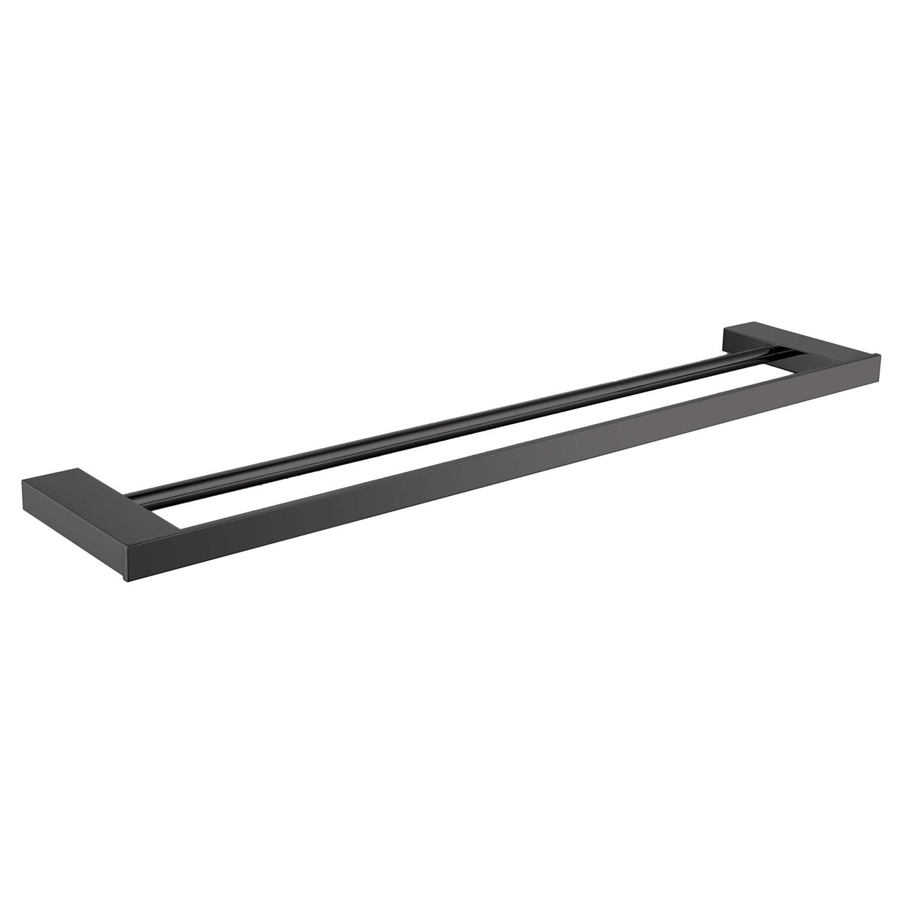 Gun Metal 60cm Double Towel Rail