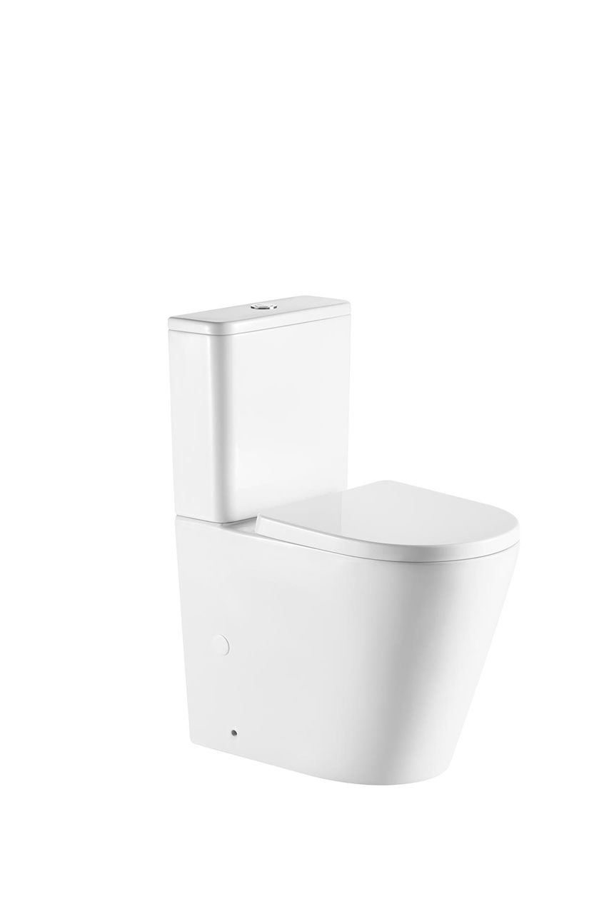 Commodus Toilet Suite, Modern Rimless Flush Design, Geberit Mechanism