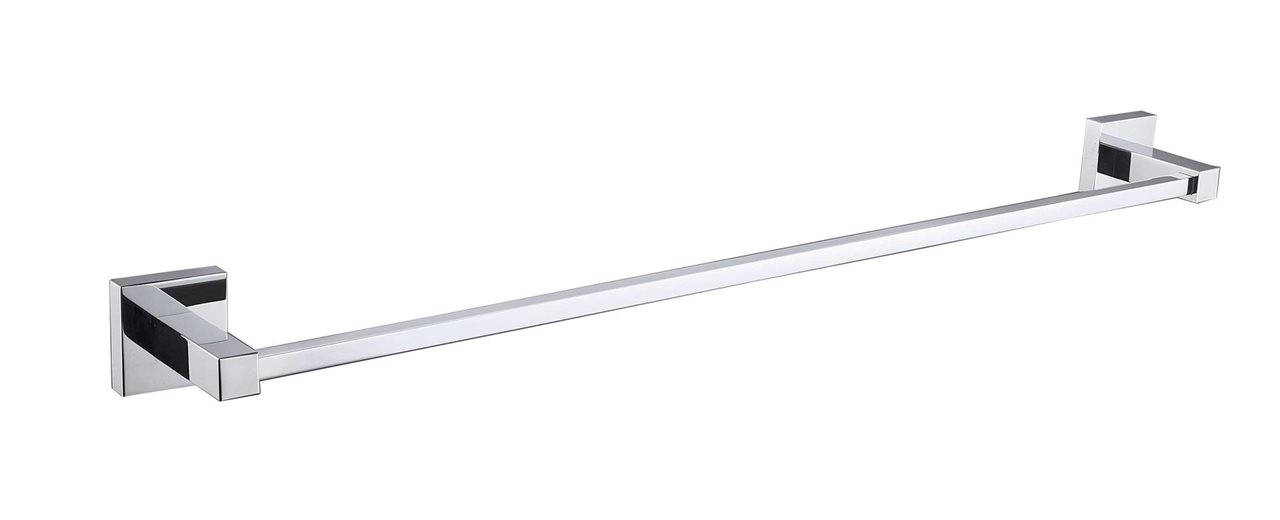 Chrome Towel Rail - Brass Construction