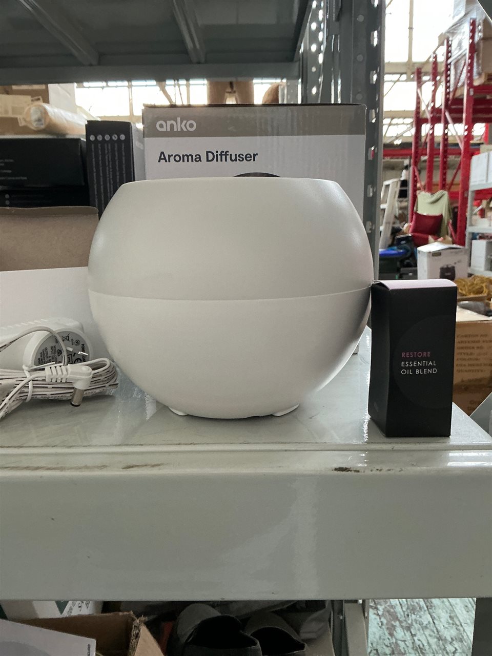 Aroma Diffuser, 1x Bottle Essential Oil Blend, 12cm H x 15cm Dia,Quantity of Two