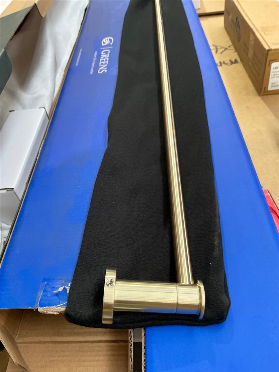 Greens -Brushed Brass - Gisele Single Towel Rail - RRP $220