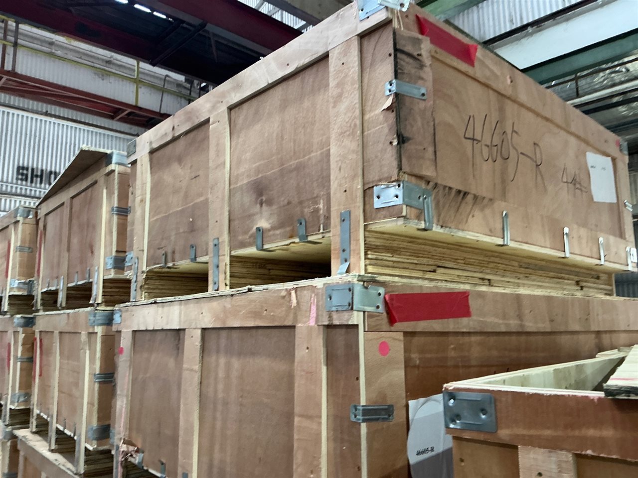 Timber Crate -Overall size approx 1300 x 1150 x 550 mm H, Sold Per Each
