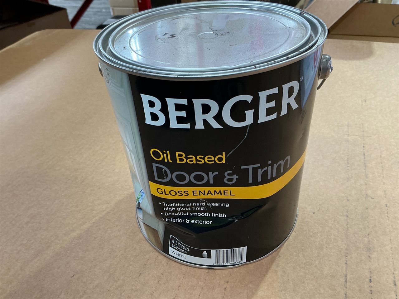 Berger Door & Trim - White - Oil Based   - 4 Litre
