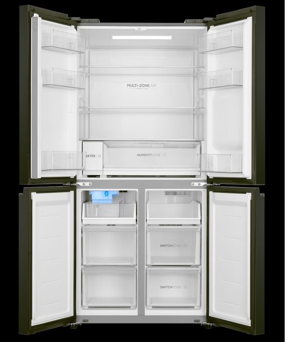 Haier Quad Door Refrigerator Freezer, 83cm, 507L, Ice & Water, Model Number: HRF580YPC - RRP $2,499 - Serial Number:BDP720052