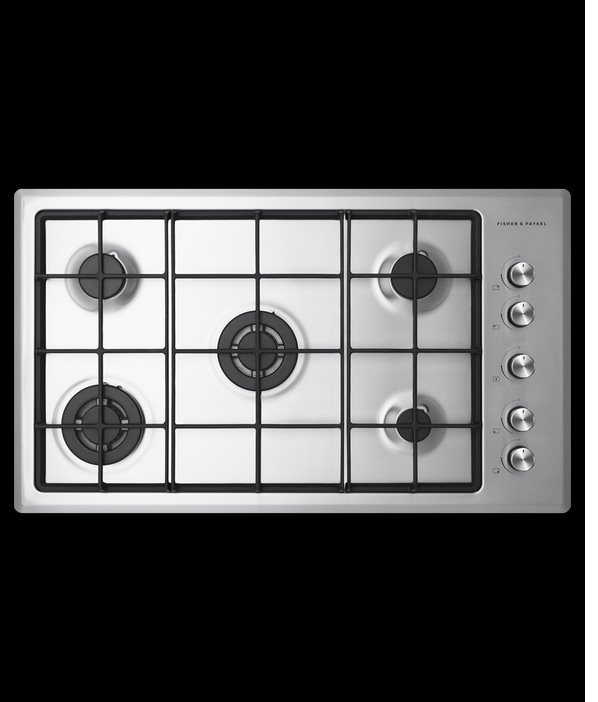 Fisher & Paykel Gas On Steel Cooktop, 90cm, Model Number: CG905CNGX2 - RRP $1,299 - Serial Number:N1G32000