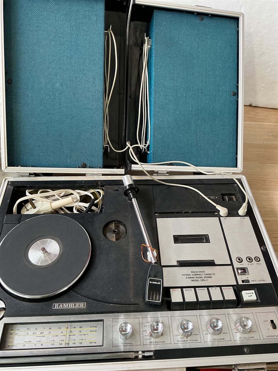 Rambler Portable  Radio , Record Player-  Stereo  Cassette