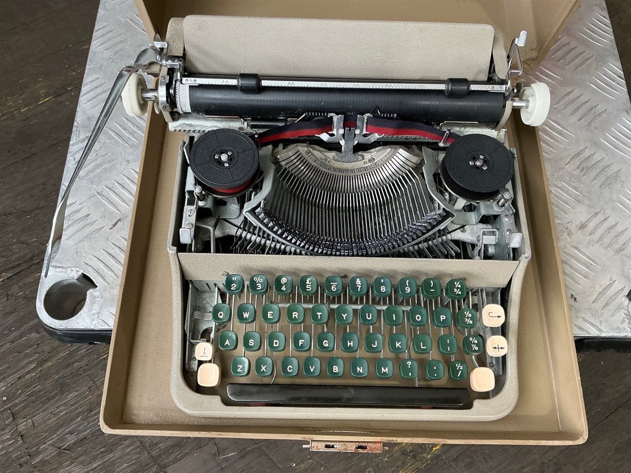 Manual Typewriter and Movie Projector