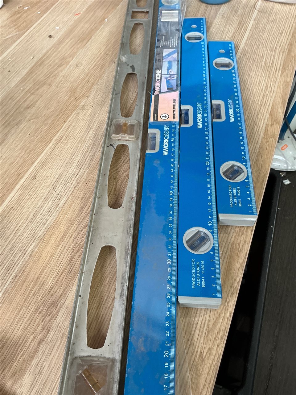 Quantity of 4 Asstd Size Spirit Levels