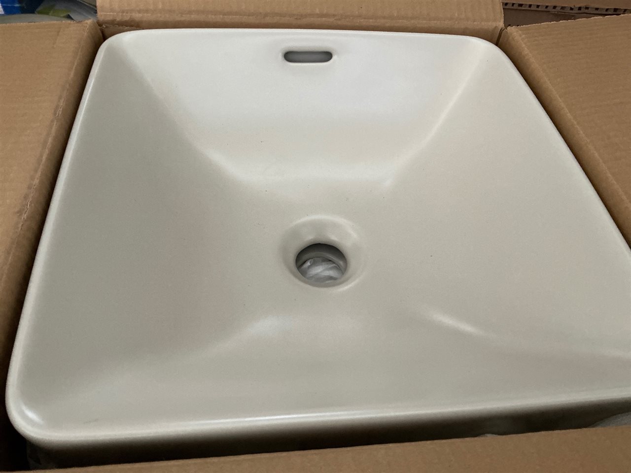 Seima OBELLO 376 Basin Inset, square, OF Salt Stone, Sold Per Each, RRP $435