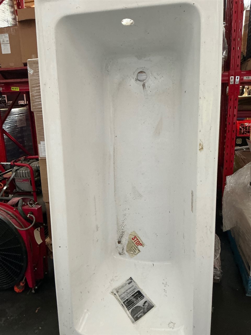 Bath -1650 mm Bath Tub - Fibreglass , Shop Soiled