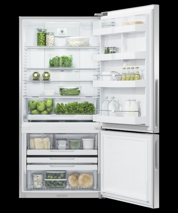 Fisher & Paykel Freestanding Refrigerator Freezer, 79cm, 494L, Model Number:RF522BRPX6 - RRP $2,399 - Serial No:Bkv795899