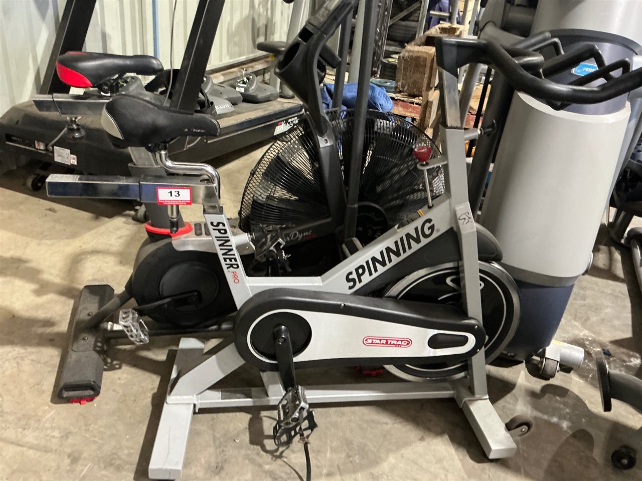 Star Trac Spinner Pro Spin Bike, Chain Drive, Silver Frame