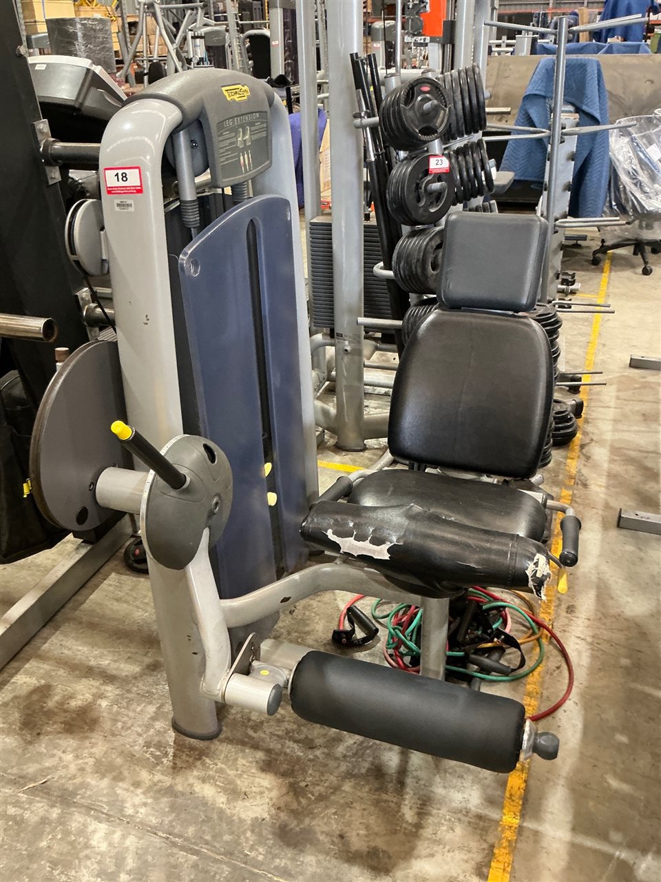 Technogym Seated Leg Extension, Adjustable ROM, Selectable Weight Stack