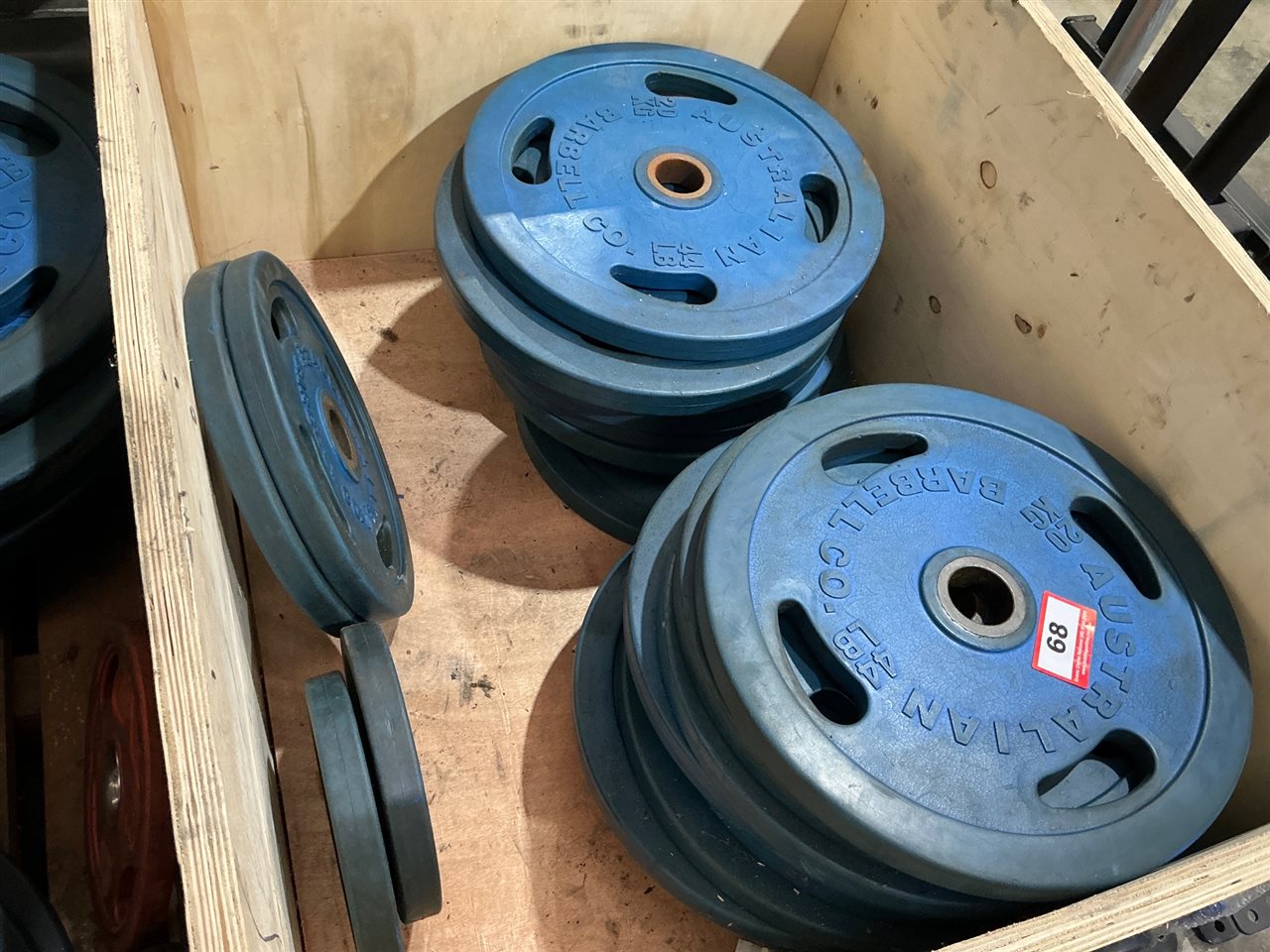 Australian Barbell Co Olympic Rubber Weight Plates, Assorted