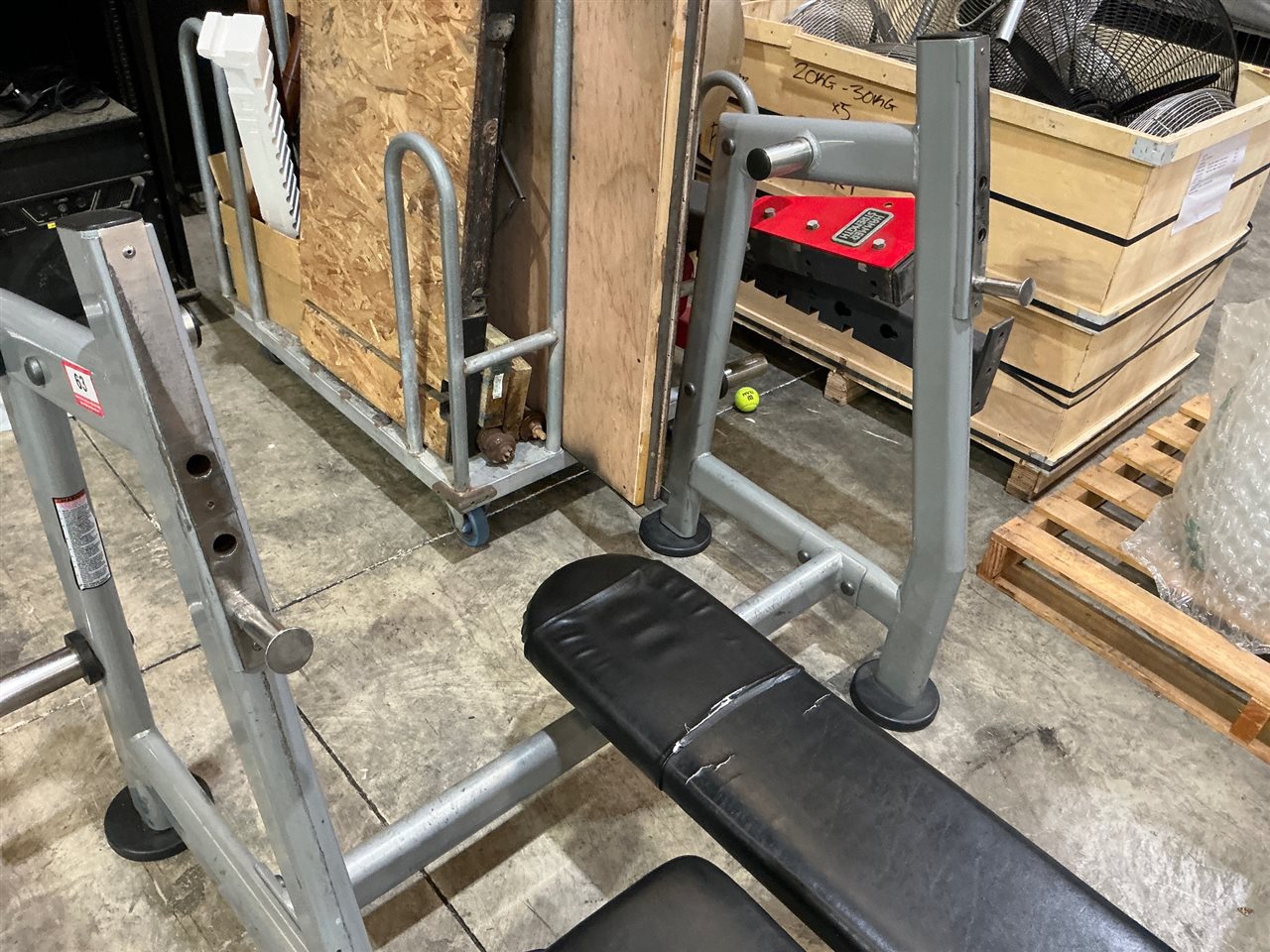 Olympic Incline Bench Press Station with Adjustable Uprights