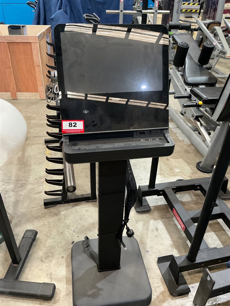Technogym Unity Self Artis Touchscreen Console On Floor Stand