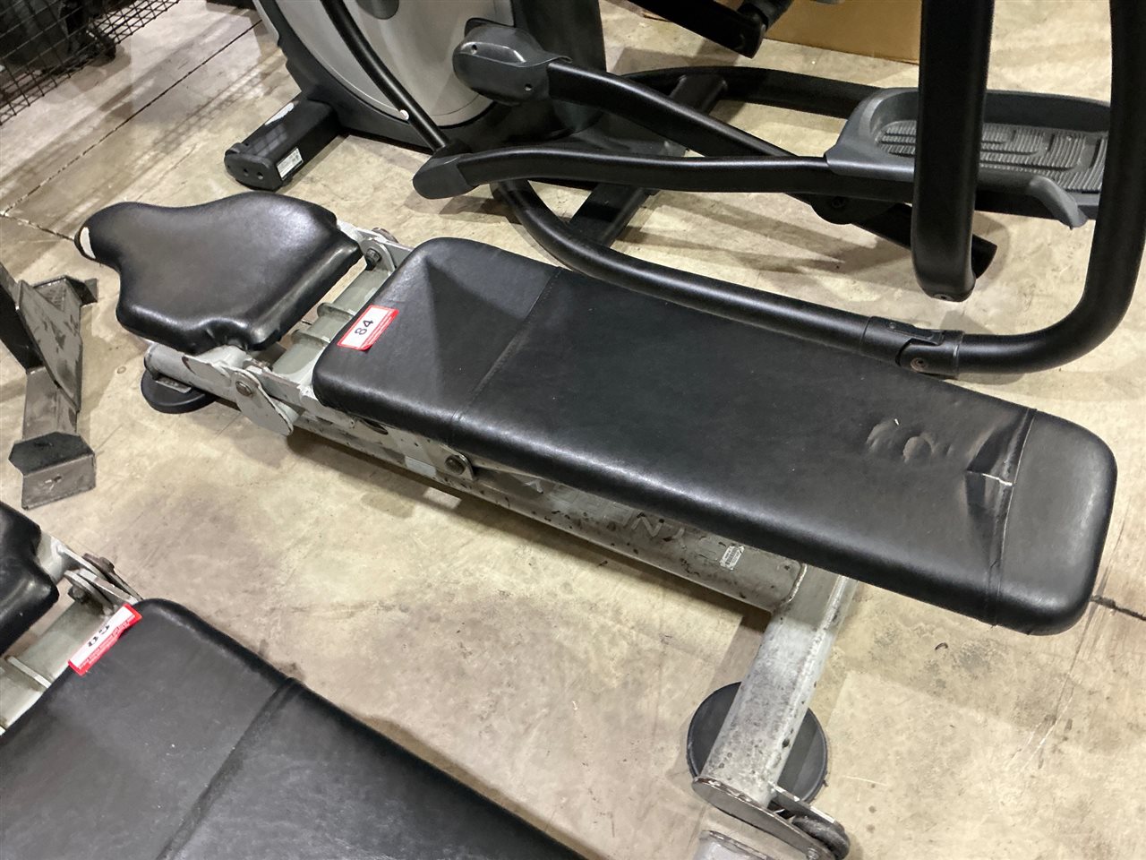 Synergy Adjustable Weight Bench, Silver Frame with Black Upholstery
