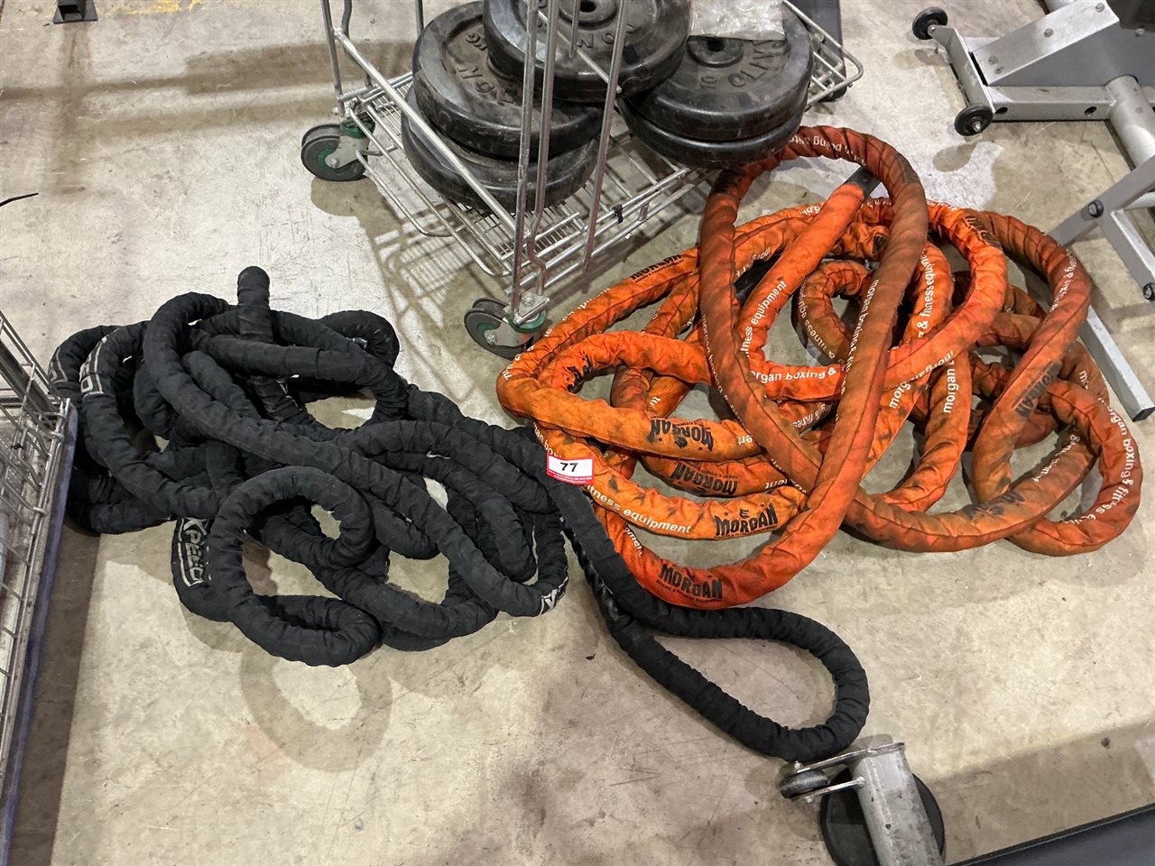 Two Sleeved Battle Ropes, Morgan Orange and Xpeed Black