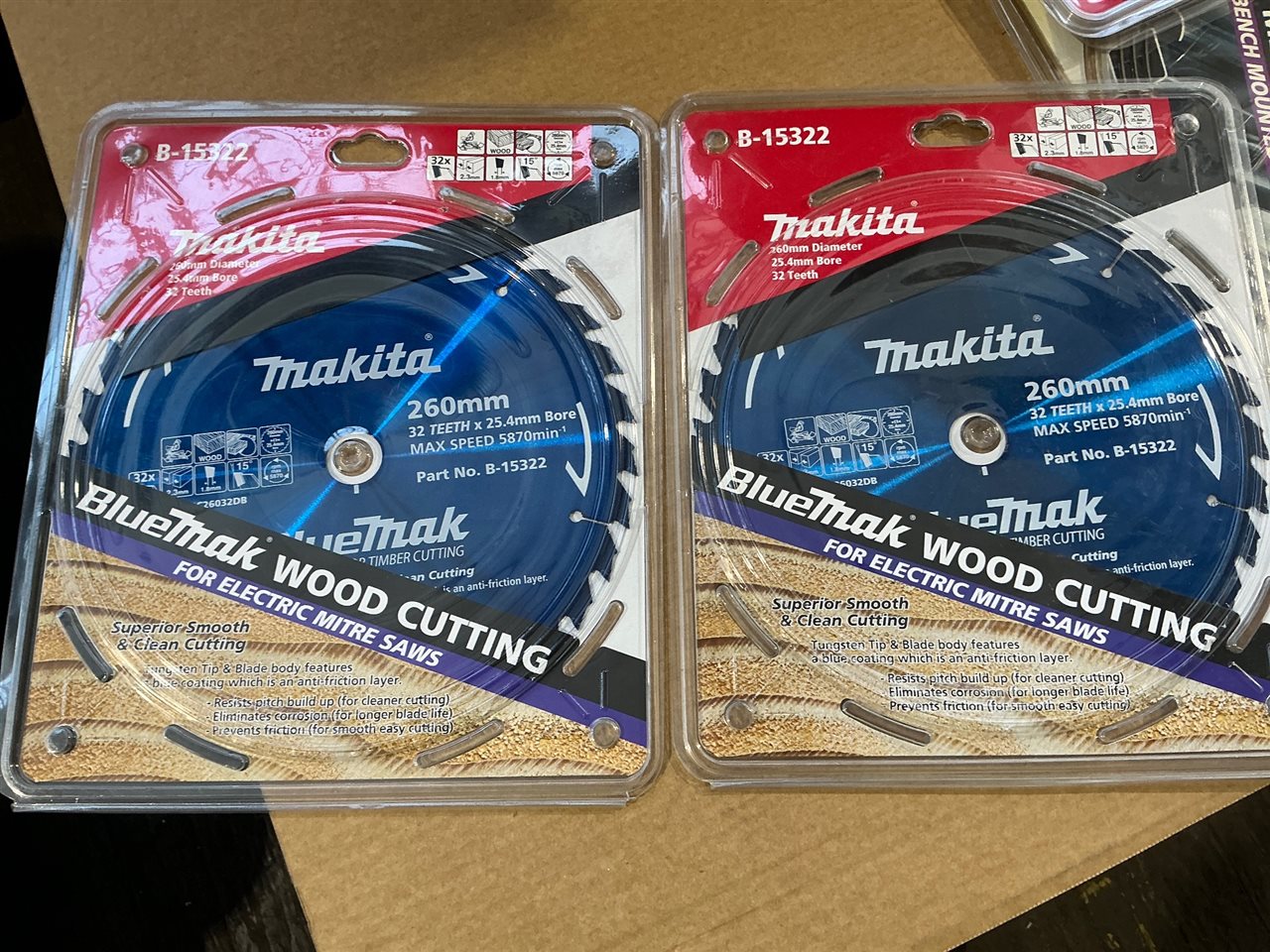 MAKITA Timber Circular Saw Blades  -260 mm - Quantity of 2
