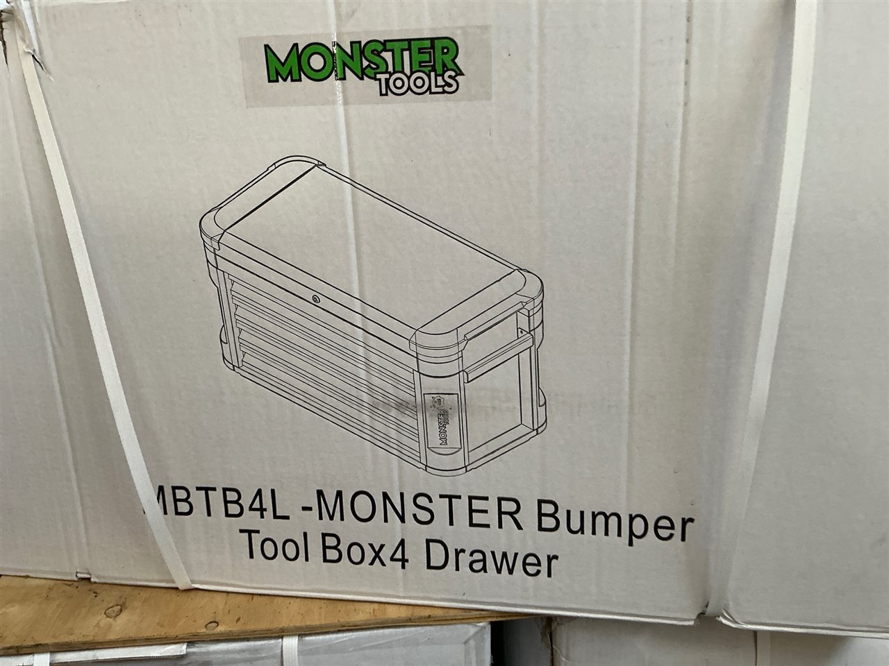 Monster Bumper Tool  Large 4 Drawer Tool Box  RRP $599