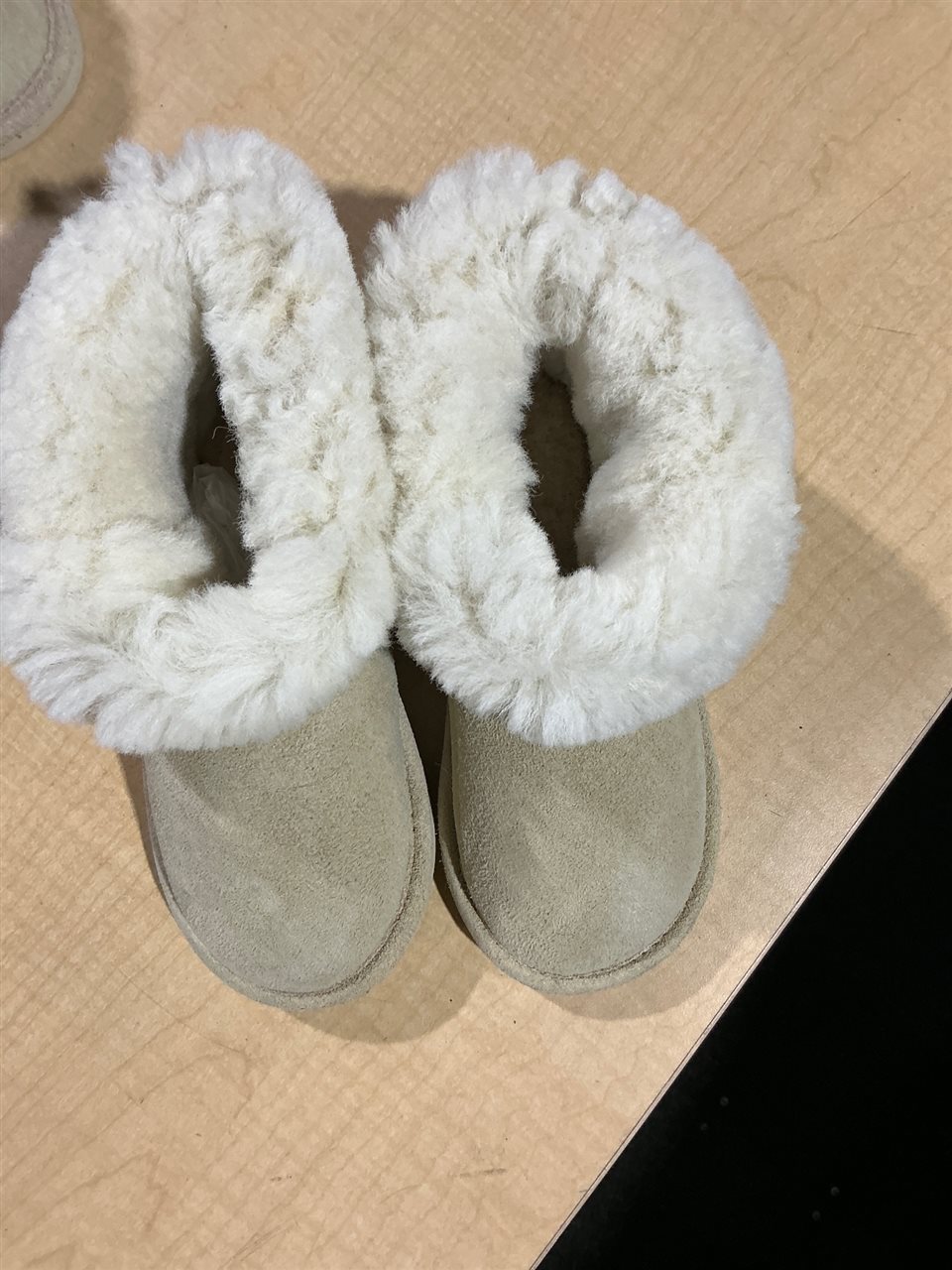 Slippers, Leather Upper, Synthetic Sole , Sand, Size K13, Sold Per Each Thumbnail