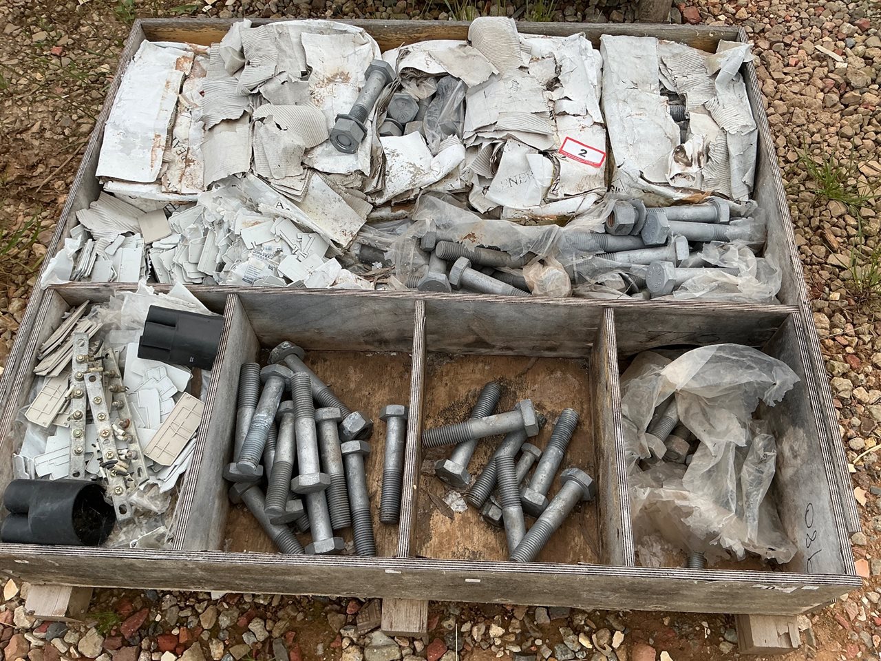 Pallet The Galv. Bolts - Most Are size  8” x 1”   (Collect From Penfield  Gardens )
