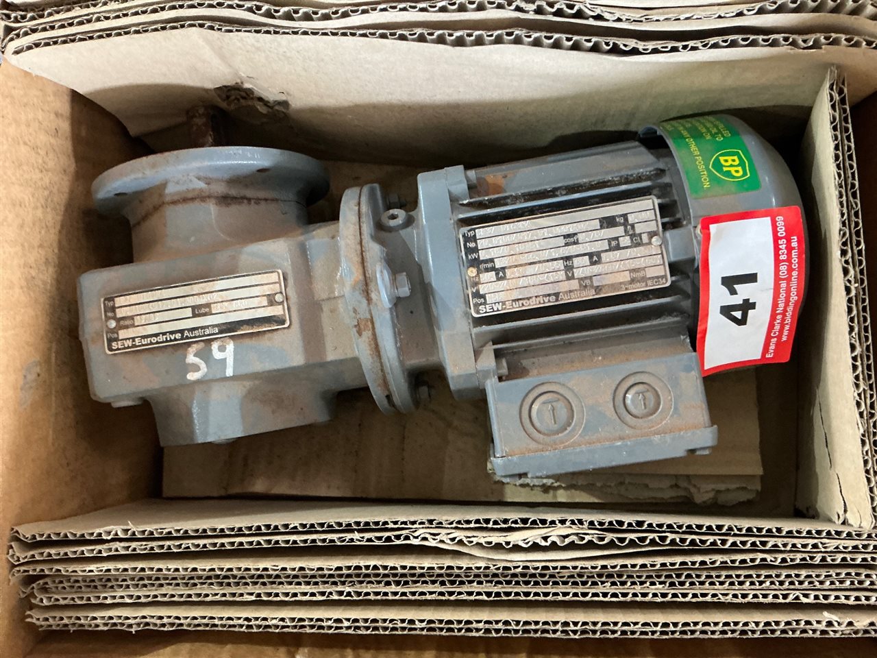 Electric 240 V Geared Motor (Not Tested (  Collect From Penfield Gardens