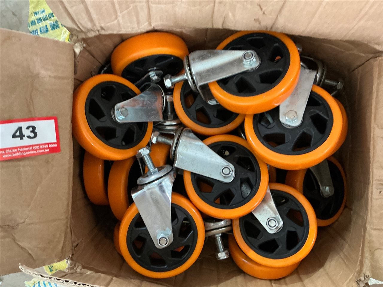Castor Wheels -New - Approx 20 -size 125 mm ( Collect From Penfield Gardens