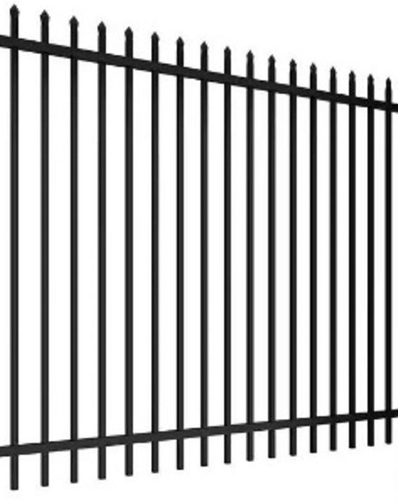 Black Security Spear Top Fence Panel, 1800 x 2400, Galvanised & Powder Coated, IRP $200 Thumbnail