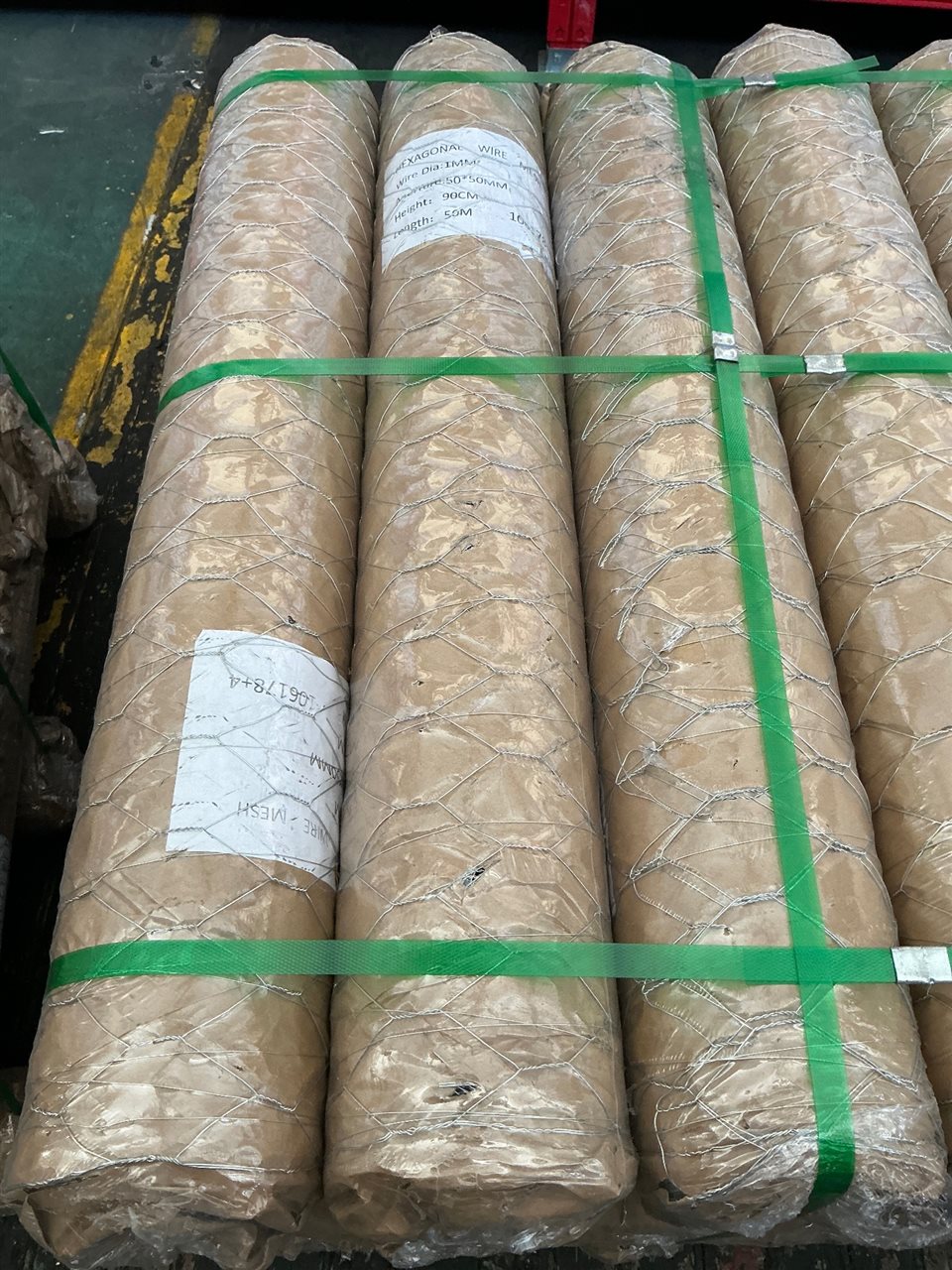 Chicken Wire Netting, Galvanised, 50mm x 50mm, 900mm x 50m Roll, 1mm Diameter IRP $120