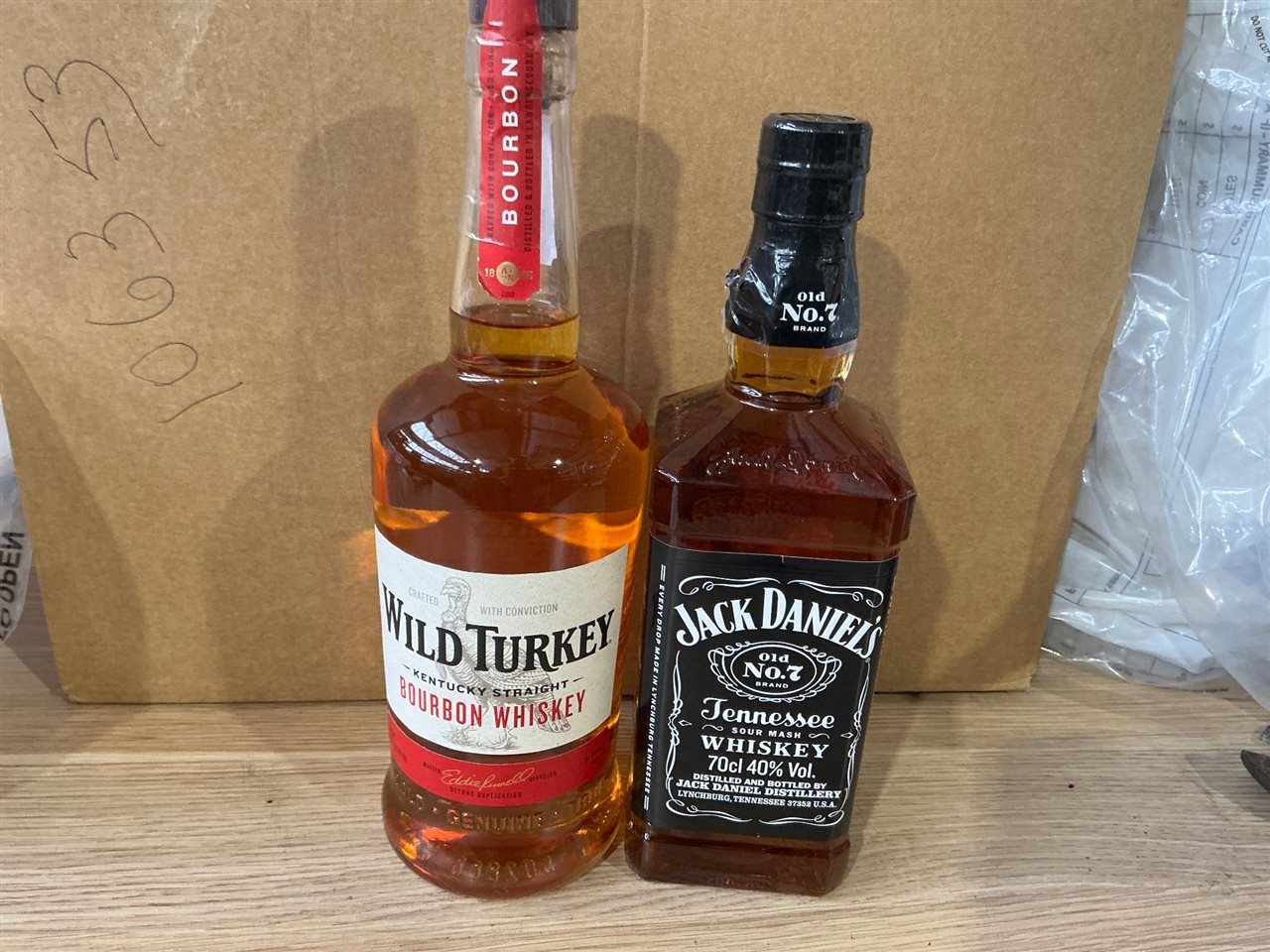 Wild Turkey Bourbon Whiskey 700 Ml &  Tennessee Whiskey 700 Mil