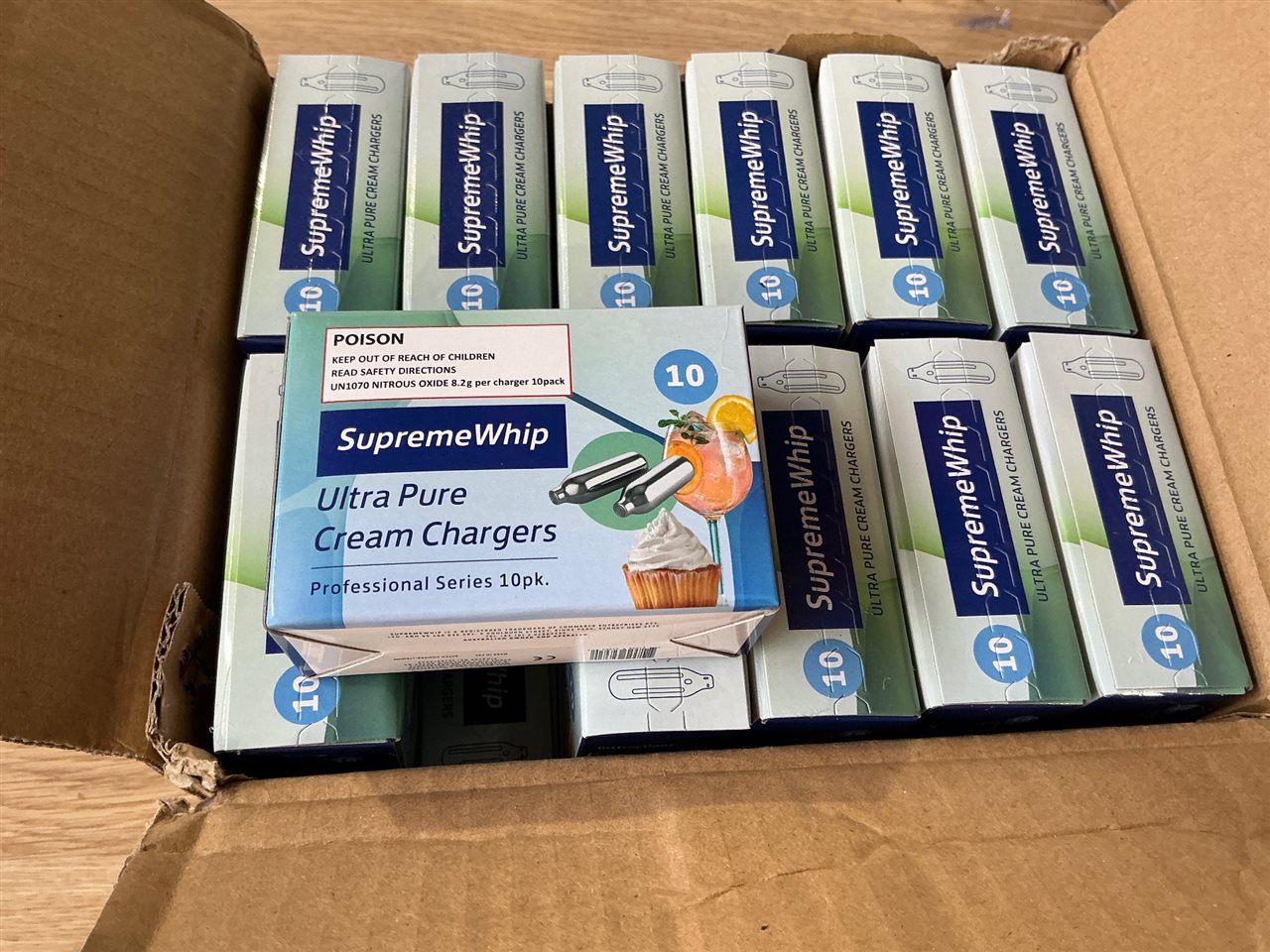 Carton of 360 Supreme Whipcream Chargers - ( 36 Packs of 10 )
