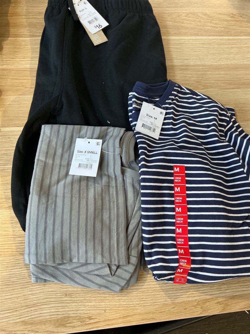 Track Pants - Anko Size L , 2 T / Shirts (Size x Small and M