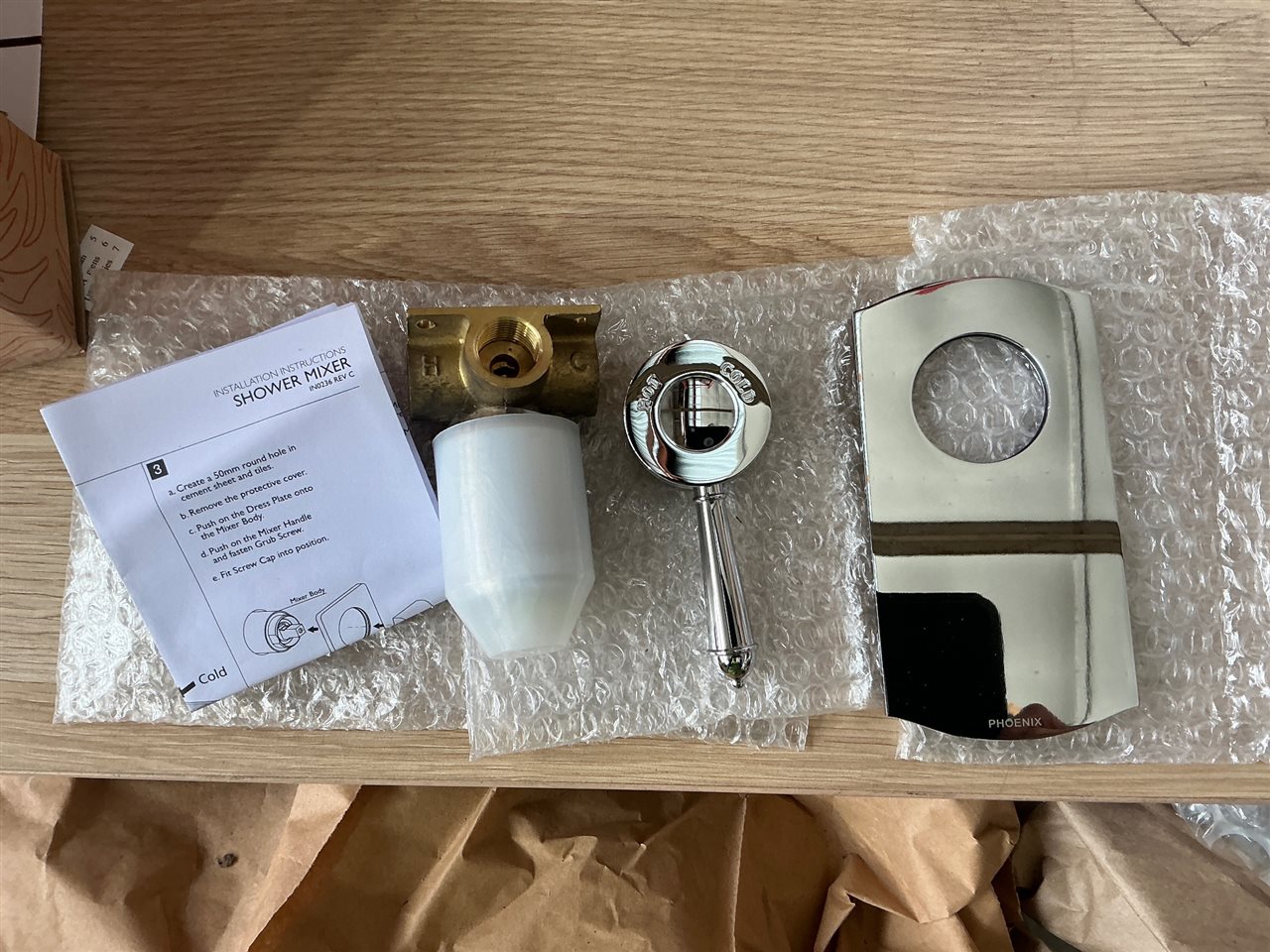 Shower/Wall Mixer Chrome,