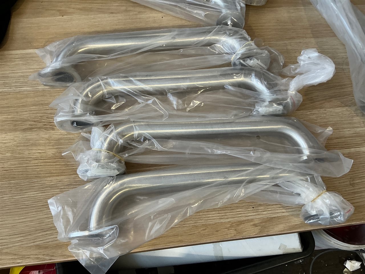 Stainless Steel Handrail - Quantity of 4 - Size 350  mm