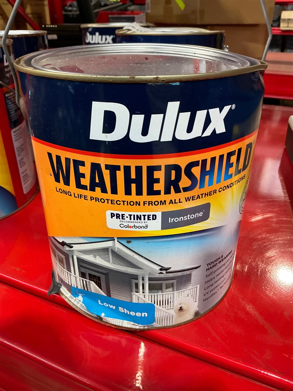 Dulux Weather Shield -Low Sheen -Ironstone    - 4 Litre