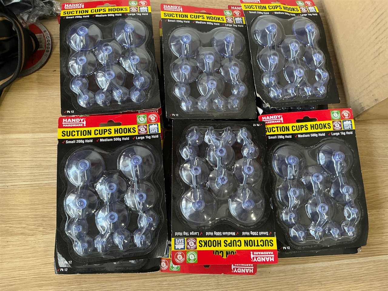 Suction Cup Hooks  - Quantity of  18