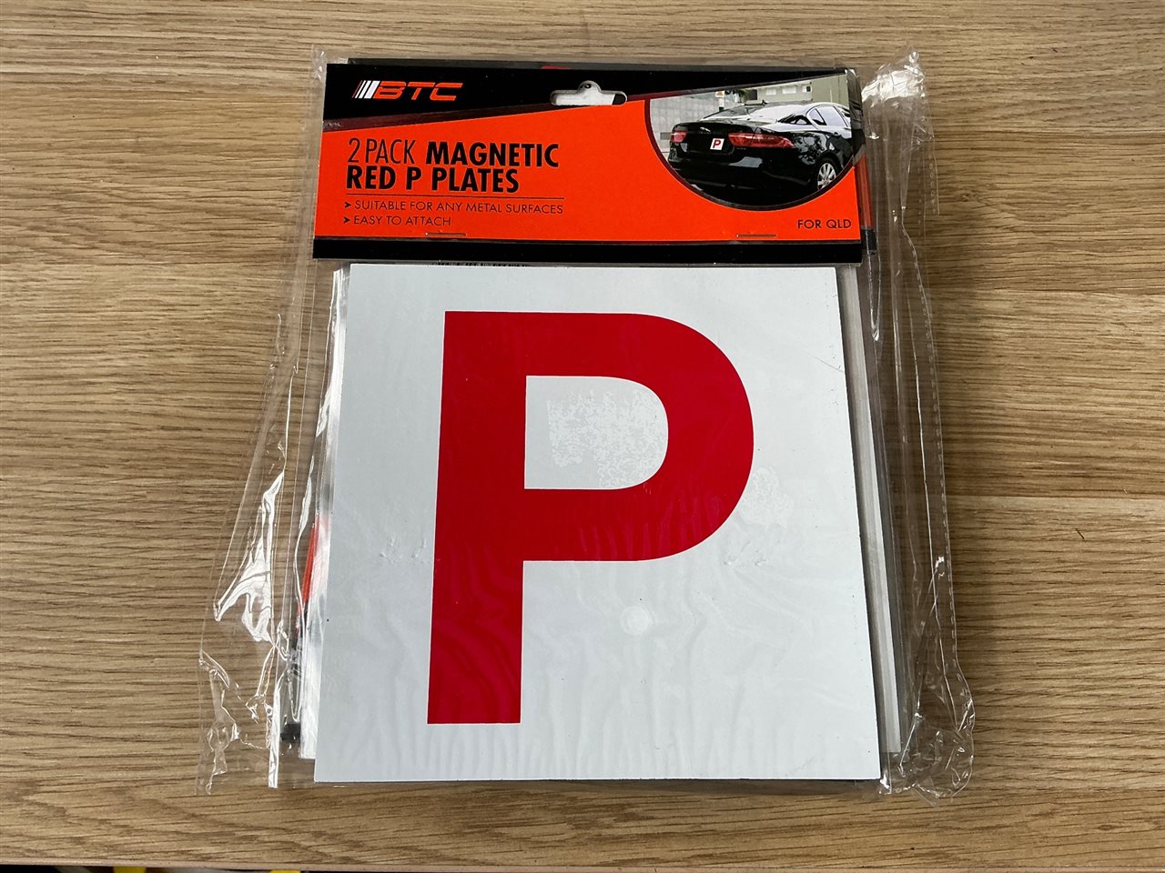 Magnetic Red  P Plate   -Quantity of 24 -x 2 Pack