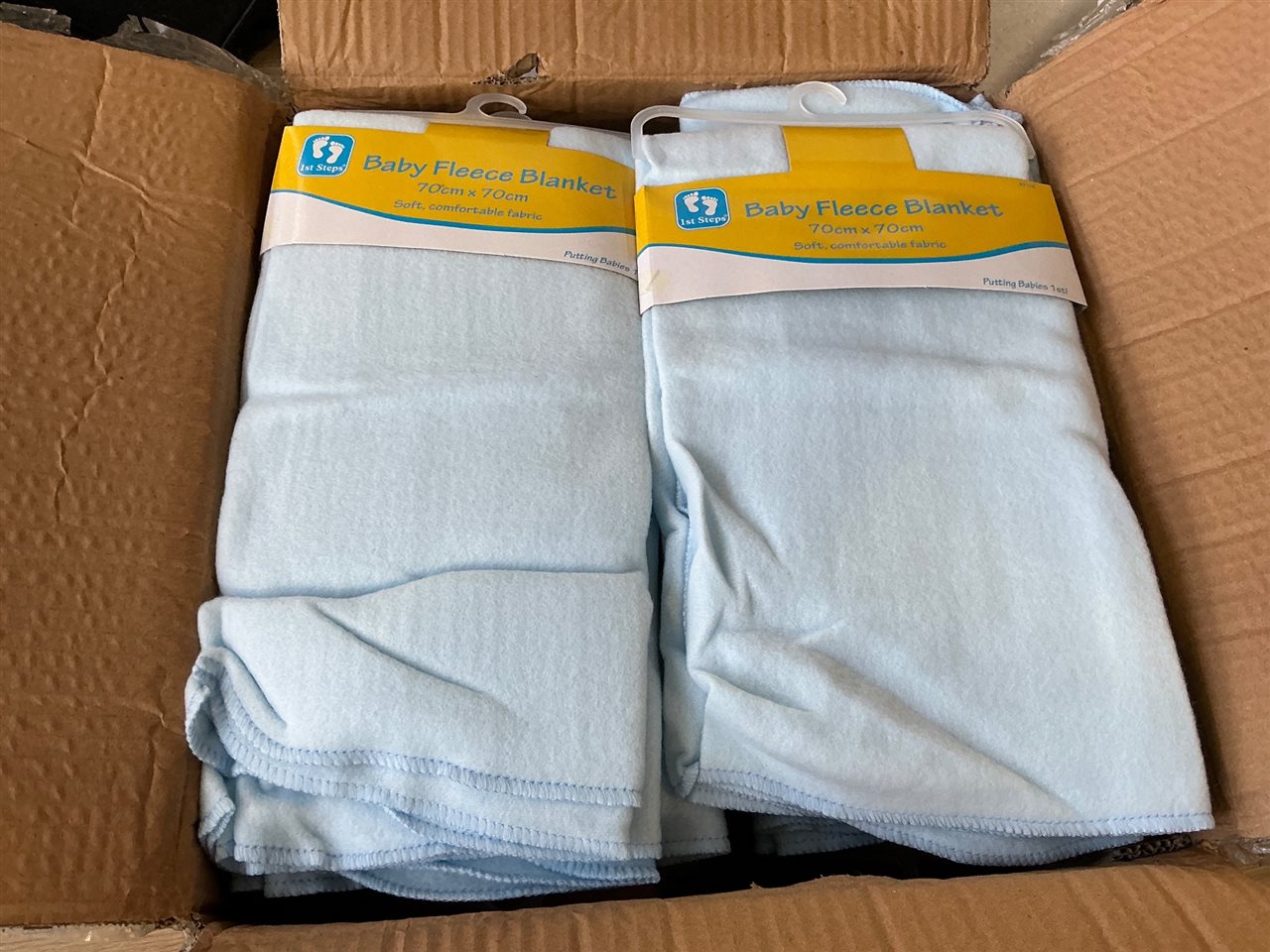 Polar Fleece Baby Blankets - Carton of 36