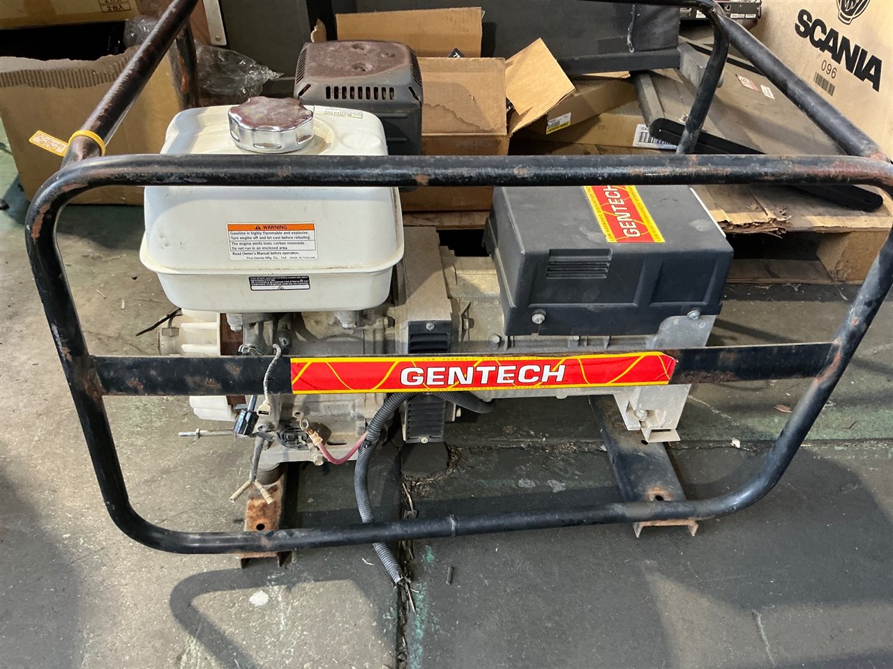 Gentech Generator -Missing Parts - Sold For Parts / Scrap Only -
