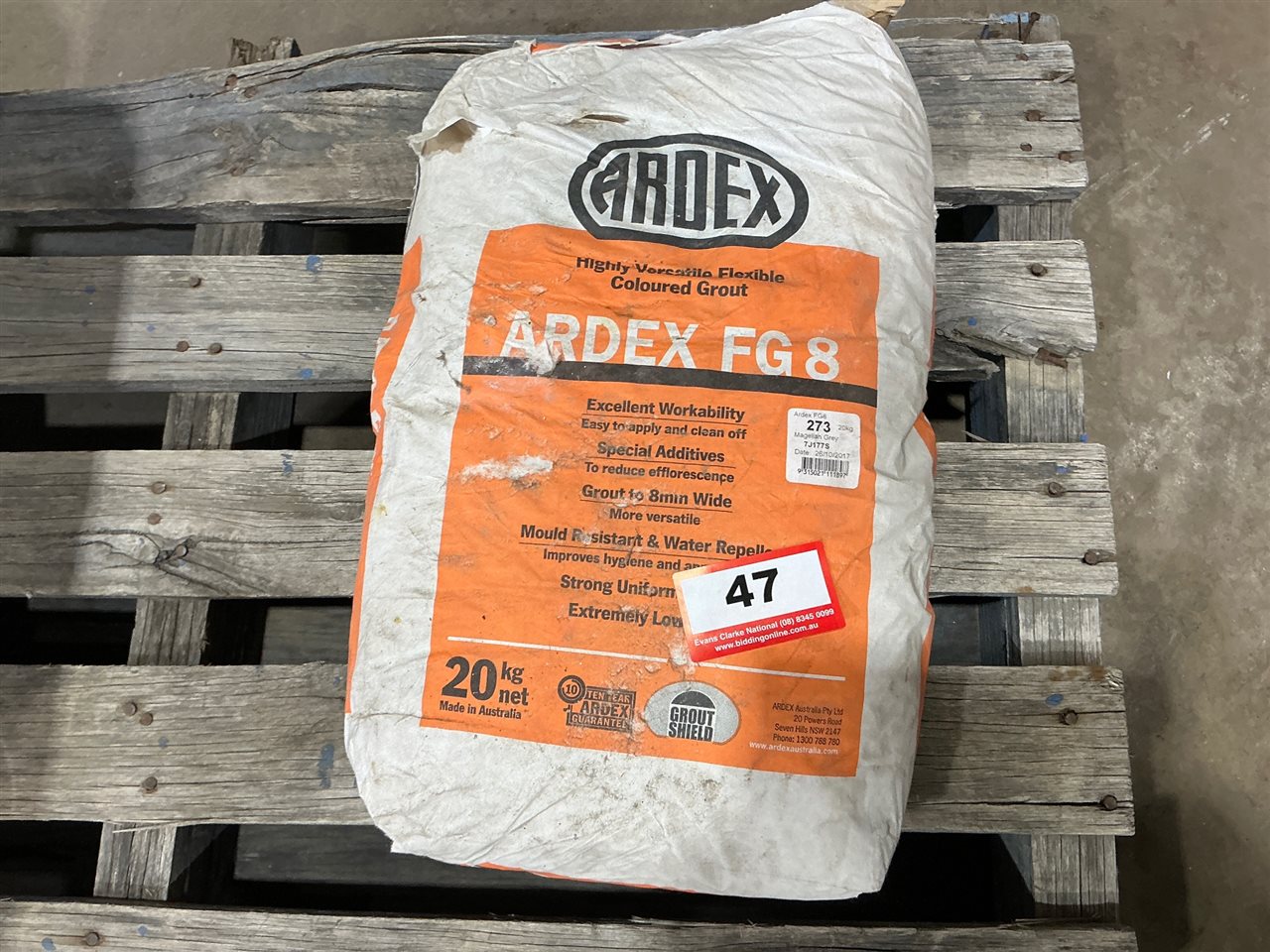 Bag of Flexible Grout 20kg "Magellan Gray" (Located at Wingfield)