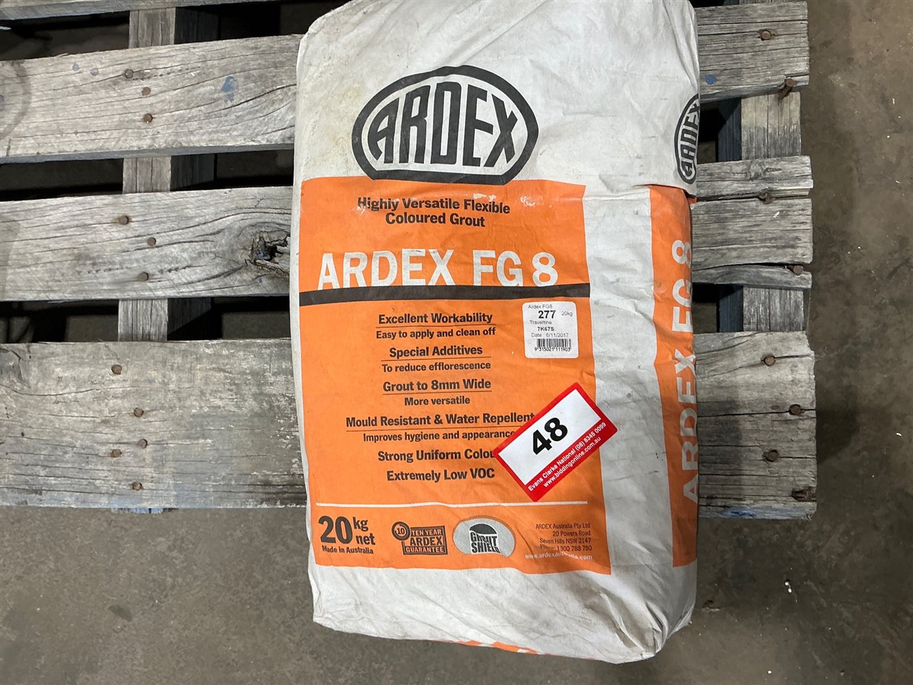 Bag of Flexible Grout 20kg "Travertine" (Located at Wingfield)