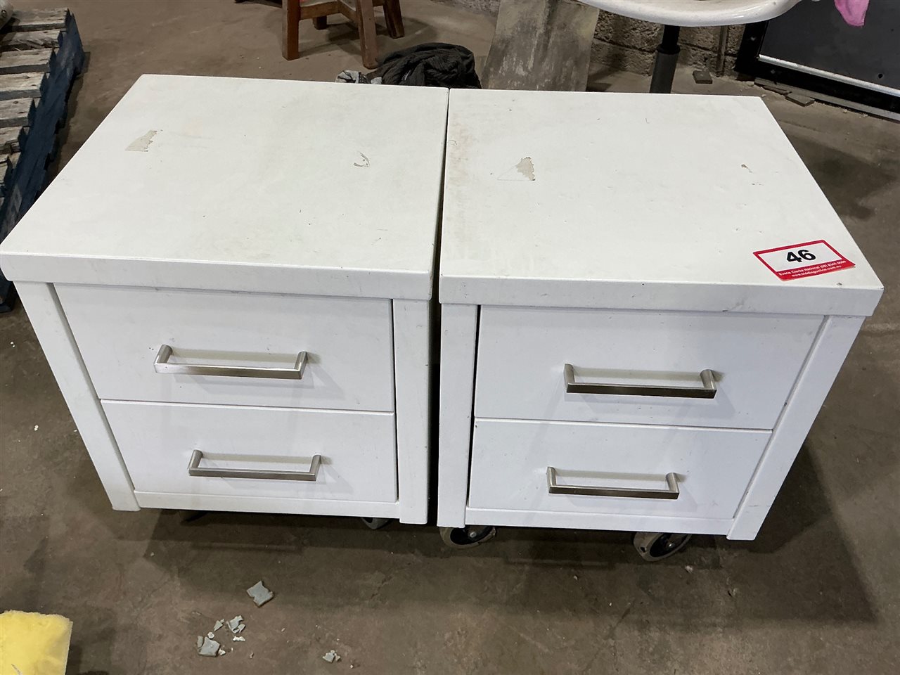 Small Drawer Sets x 2, 370mm W x 370mm D x 450mm H (Located at Wingfield)