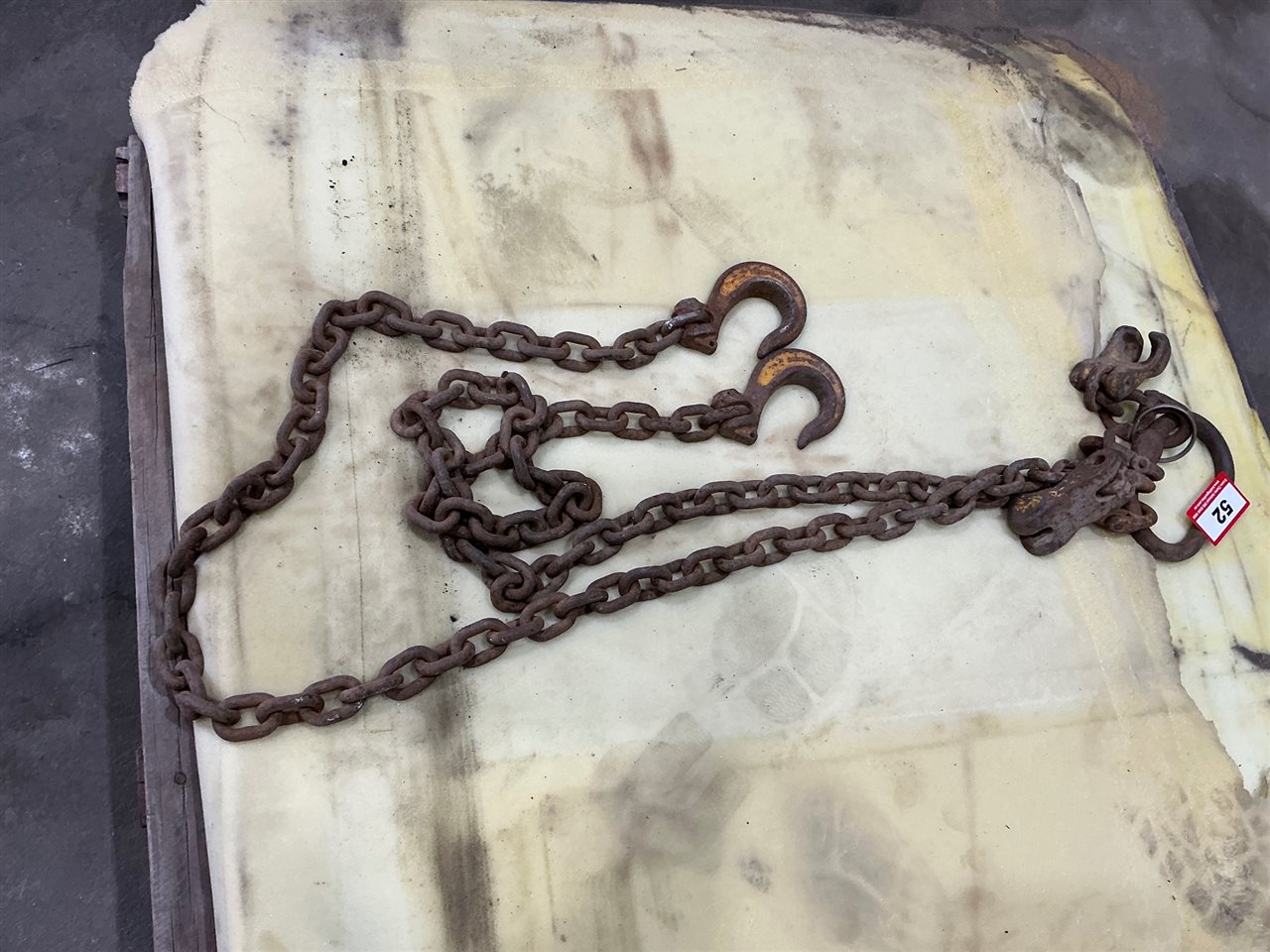 Set of Lifting Chains, 10mm Dia Chain, 2 Hooks with Shorteners (Located At Wingfield)